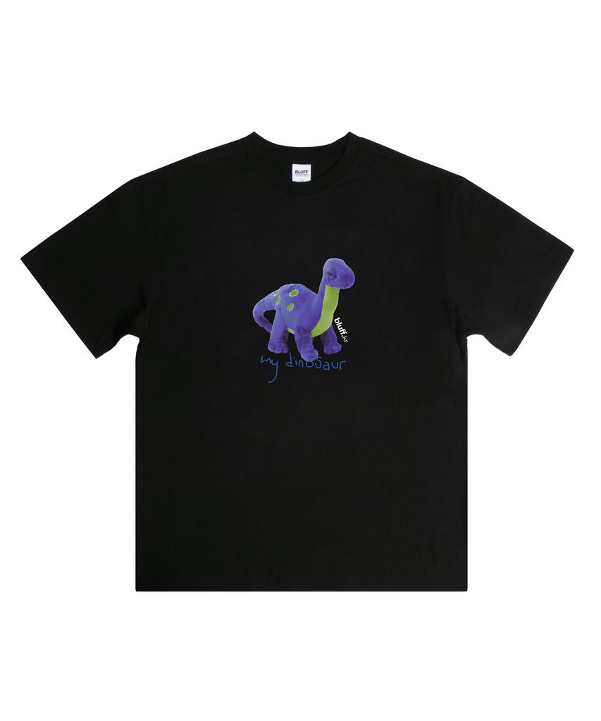 BLUFF Dinosaur Cotton T-Shirt [Black]