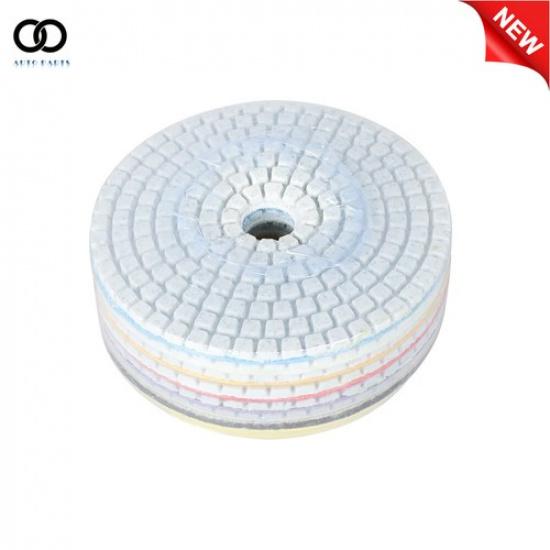 Diamond Polishing Pads 4 Inch  7 Pieces for Concrete Marble Quartz Stone