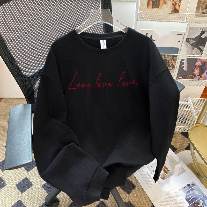 Fashion Summer New Round Neck T-shirt Loose Half-Sleeve Top Letter Printed Loose T-shirt