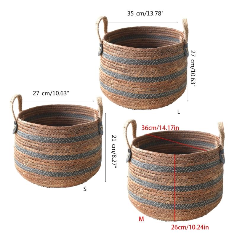 Durable and Portable Storage Basket Functional and Decorative Organizer Holder for a Well Ordered Living Environment