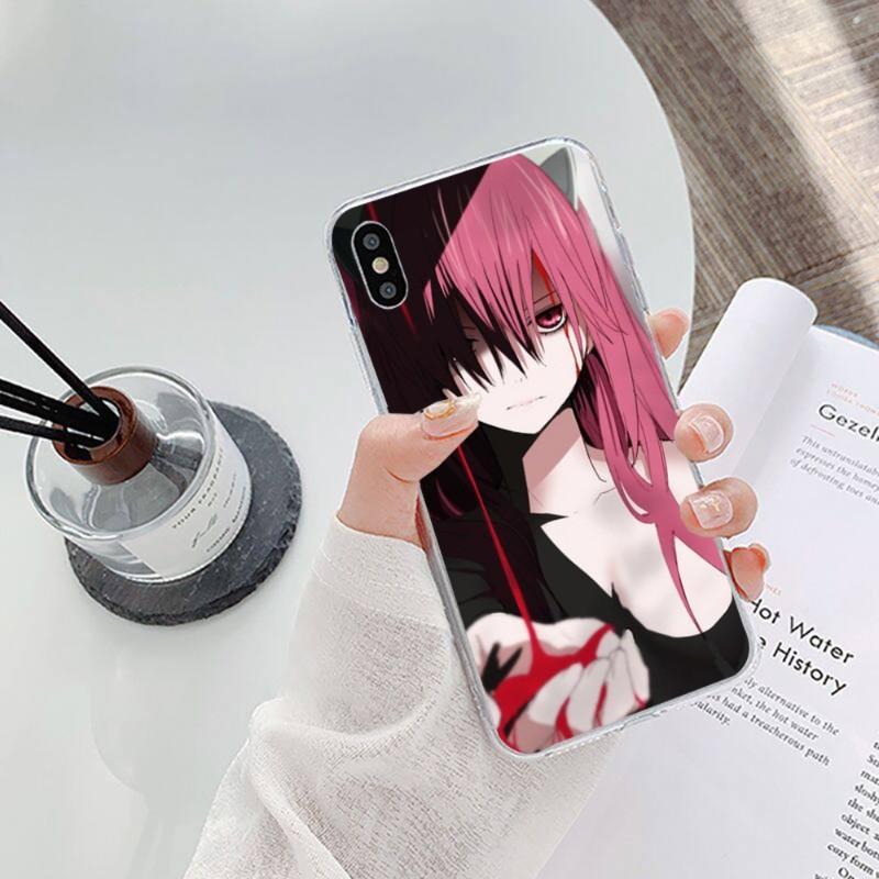 Pouzdro na telefon Anime Girl Elfen Lied pro iPhone 14 13 12 11 XS X 8 7 6 Plus Mini Pro Max SE 2022 Měkký průhledný kryt telefonu