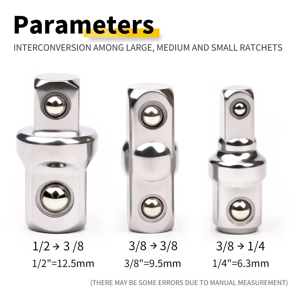 Podwójny kwadratowy adapter nasadki Reduktor Zestaw 1/4 3/8 1/2 Napęd udarowy Klucz zapadkowy Adapter nasadki Narzędzie ręczne do napraw