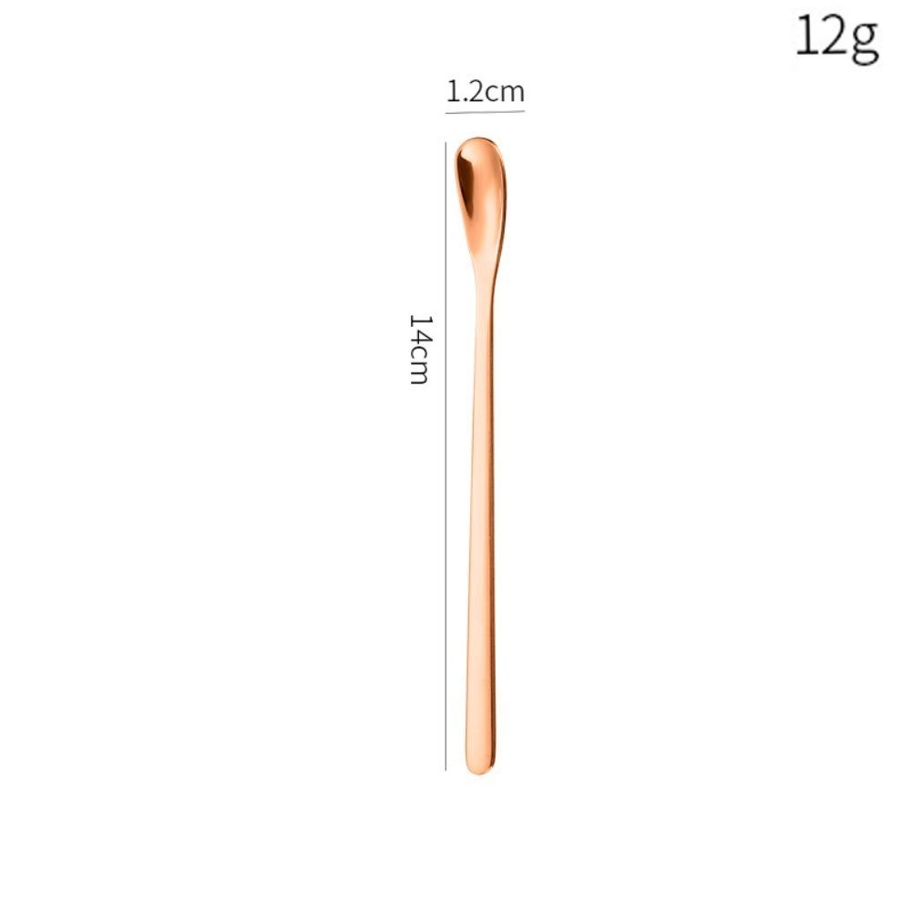 Stainless Steel Dessert Spoon Long Handle Stirring Rod Hot Sale Stirring Spoon  Stirring Coffee