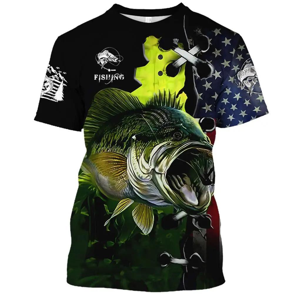 Ropa para niños, camiseta de manga corta de verano para pesca, ropa para niños de 10 a 12 años.