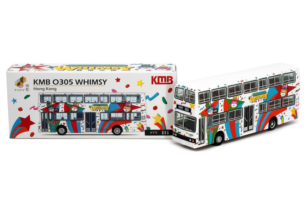 Tiny City Scale KMB45 O305 WHIMSY Bus Diecast Model Car 1/110 Mercedes-Benz Double-Decker