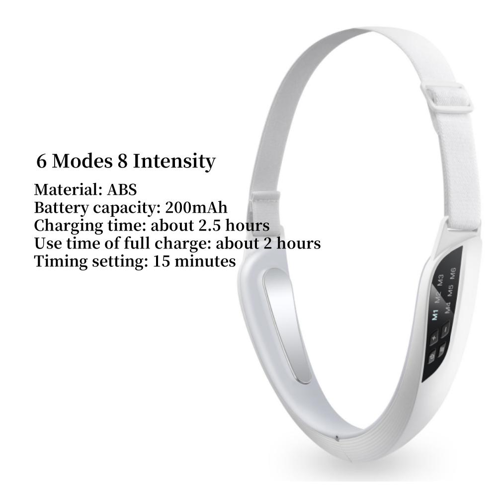 Double Chin Remover Massage Device Muscle Pulse Stimulator Face Jaw Line Exercise V Face Firming Skin Lifting Facial Slimming