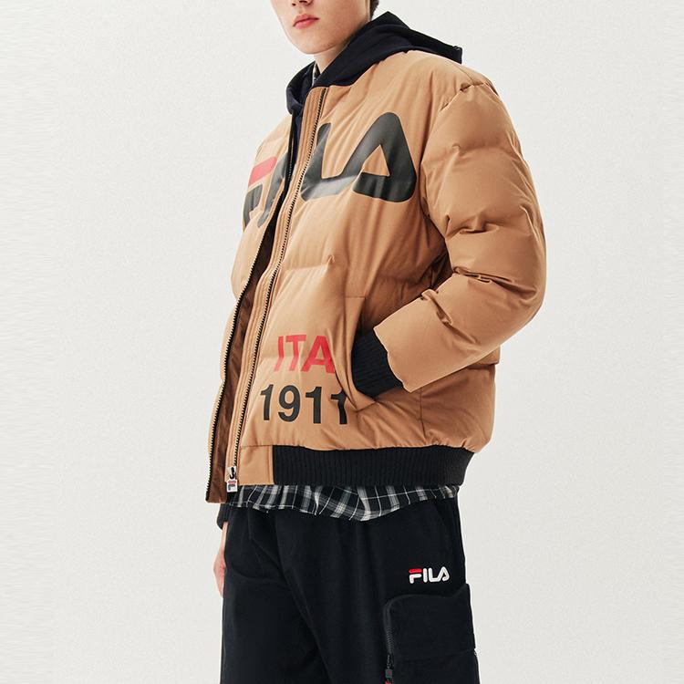 New FILA Down Jacket Men's Toffee Color F11M048939F-LK