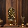 1/3PCS Mini Elephant God Metalwork of Asia, India & Thailand; Antique Brass Ganesh Figurine for Home and Office Decoration