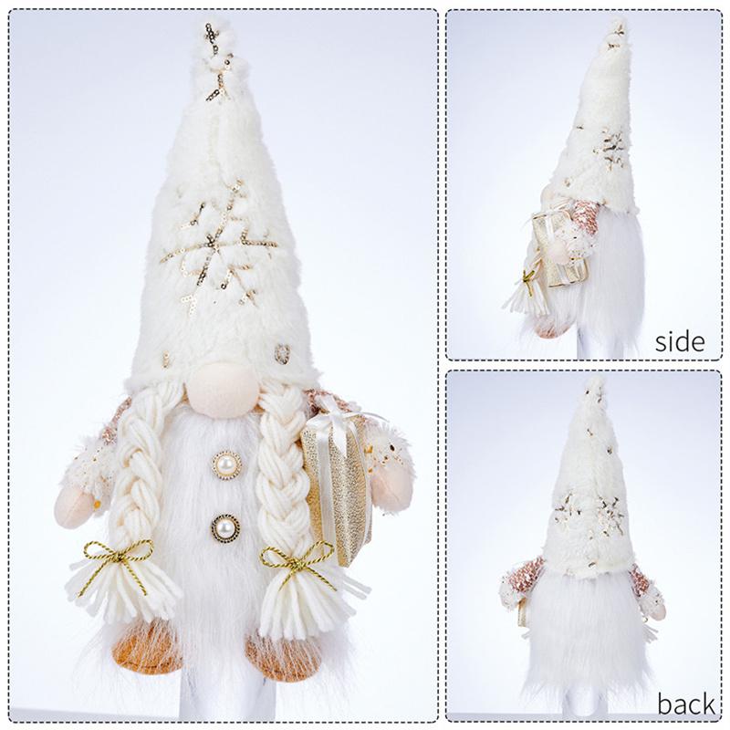 Christmas Elf Gnome Doll with Led Light Glowing Faceless Doll Figure Christmas Decorations For Home Navidad Noel Children's Gift