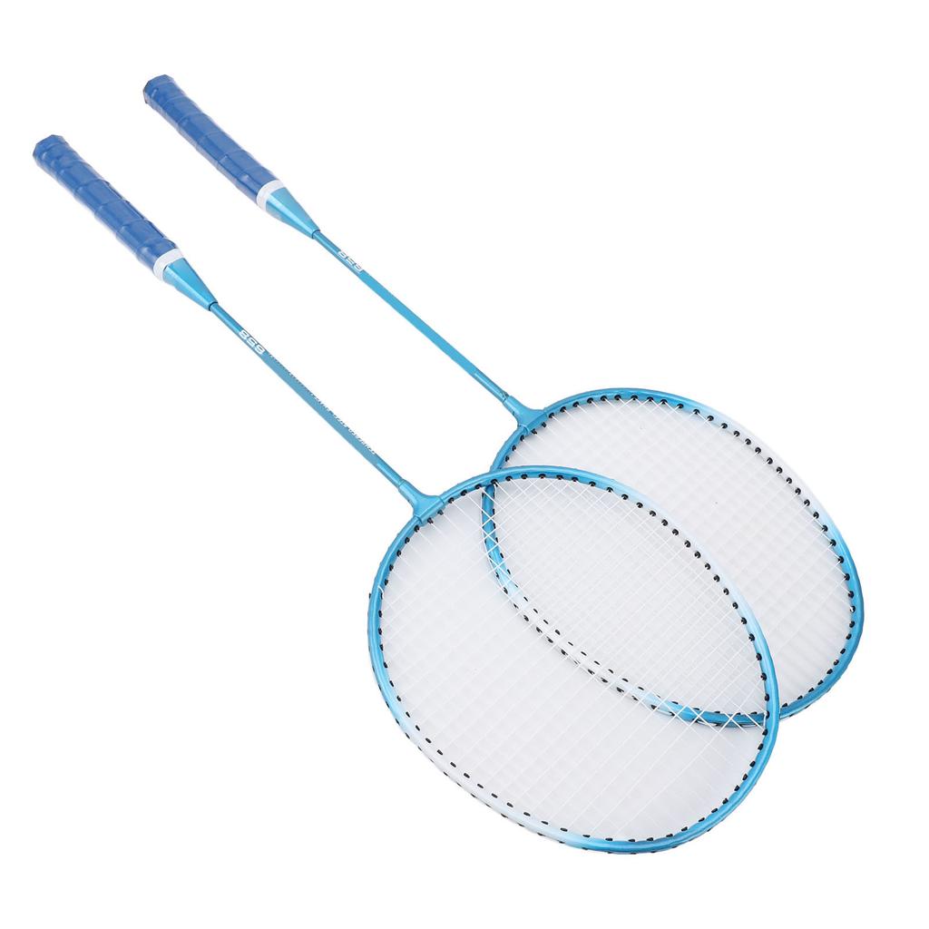 Badminton Set Iron Alloy Incrsed Ar Shock Absorption Lightweight Badminton Racket Set for Beginner Children Adults