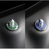 4pcs Car Door Bolts Door Lock Pin Cover Diamond Auto Decoration Trims Ring Sticker for Mercedes-Benz C Class C200L GLC260 C260L