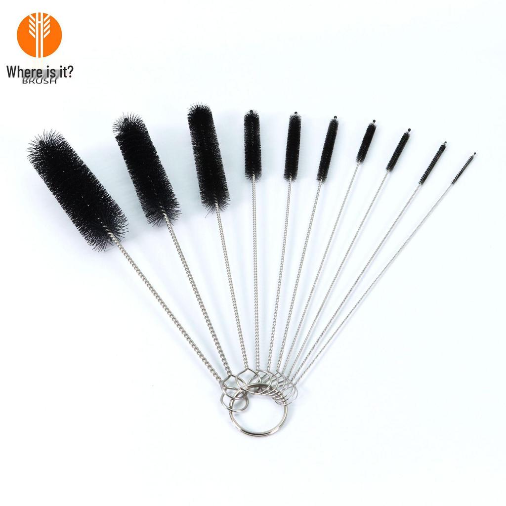 Test Tube Straw & Cup Cleaning Nylon Brush Set for Insulated Cups, Wine Glasses & Tea Cups