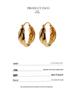Chic Double-Line Cross Circular Earrings - Women's Fashion Metal Hoops