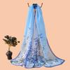 Thin Sunscreen Shawl Long Female Wrap Shawls Elegant Chiffon Scarf  Women's Fashion