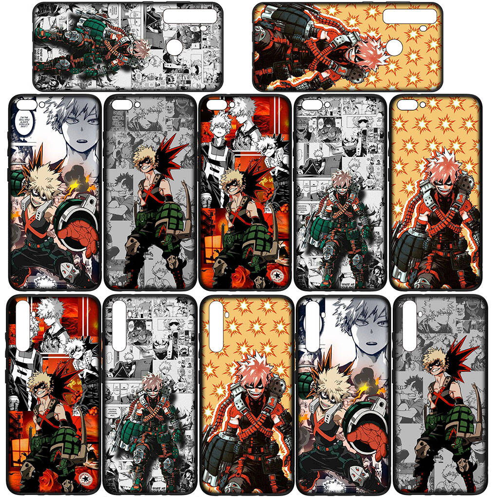 For iPhone 17 16 15 Xiaomi Poco Redmi Note 14 13 12 11 Pro Max Samsung Galaxy S25 S24 S23 OPPO Huawei Bakugou Katsuki My Hero Academia BNHA Phone Case