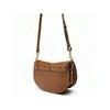 Brown Premium Wide Shoulder Strap Single Shoulder Crossbody Bag for Commuting and Leisure, Saddle Bag for Women