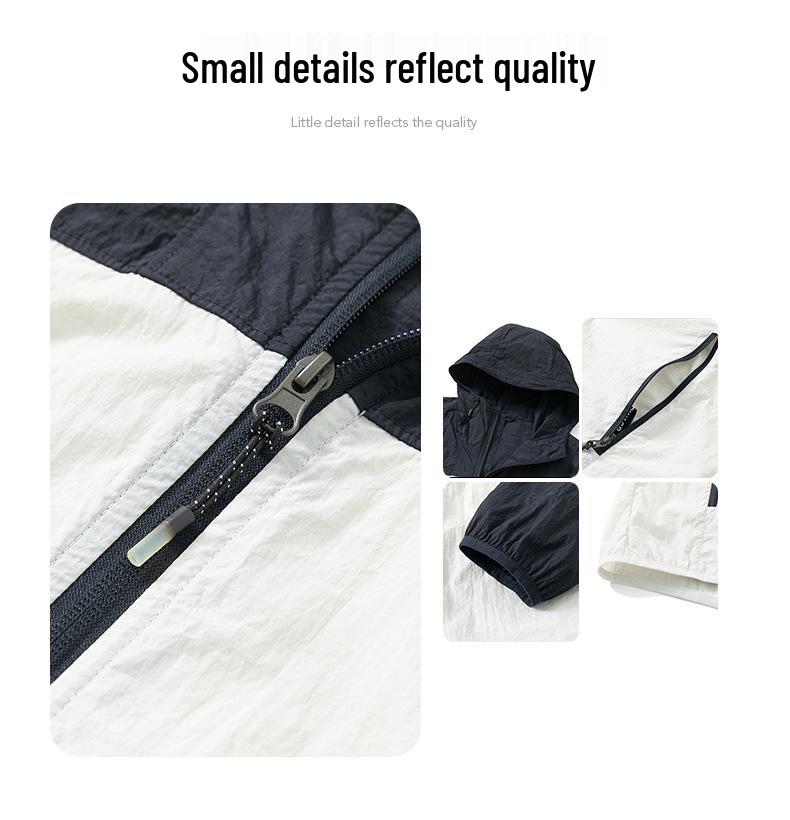 Lightweight Breathable Sun Protection Jacket - Summer Thin Hooded Outdoor Travel Wear for Couples