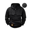 Men's Multi-Pocket Solid Color Hooded Sweatshirt Jacket - Casual Long-Sleeved Spring/Autumn Wear