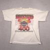 Vintage Brickyard 400 Shirt Mens Large White 1999 NASCAR Racing Graphic Tee