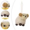 2pcs Cute Plush Puppy Pendant White Christmas Tree Decoration  Home Xmas Decoration