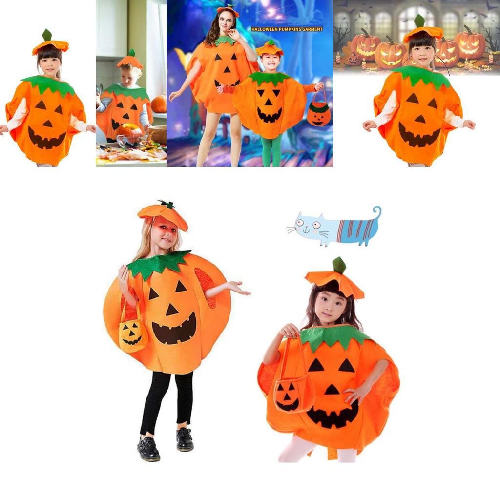 Unique Handmade Pumpkin Costume Set For Halloween And Cosplay