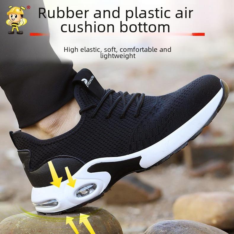 Zapatos de Seguridad para Hombre con Puntera de Acero - Ligeros, Transpirables, Antimpacto, Antipinchazos, Calzado de Trabajo de Verano