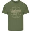 Vintage Jahr 64. Geburtstag 1961 Herren Leichtes Baumwoll-T-Shirt Militärgrün Unisex T-Shirt
