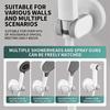Plastic Suction Cup Holder Adjustable Shower Base Useful Shower Head Holder  Bathroom Use