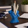 3D Printed Nurse Pen Holder, Creative Figurine with Stethoscope Design, Matte Finish Desktop Organizer for Pens Makeup Brushes, Cute Desk Decor for