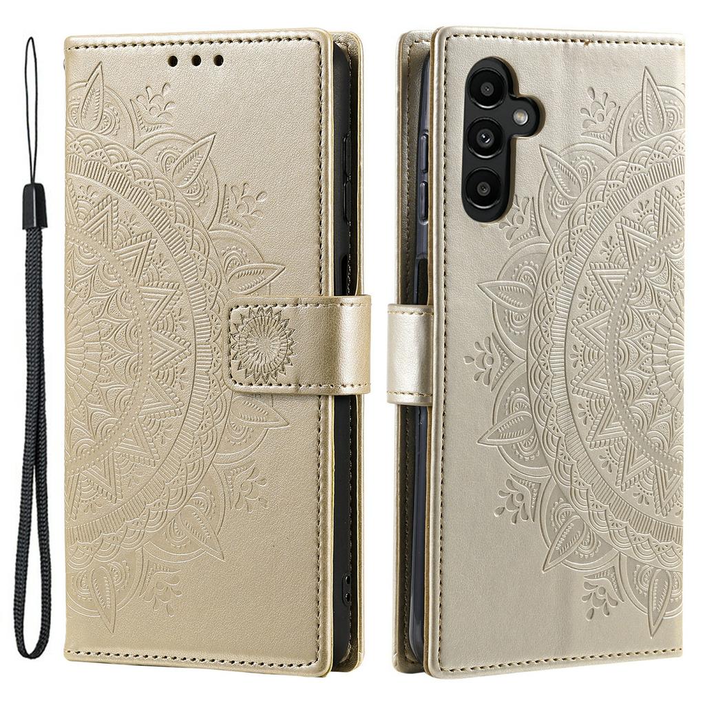 For Samsung Galaxy M55 5G/C55 5G/F55 5G   Phone Cases Full Protection Leather Wallet Phone Cover with Strap