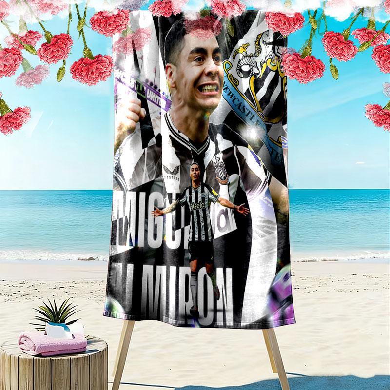 Newcastle United Print Beach Towel, Large Soft Quick Dry Towel for Beach Camping Swimming