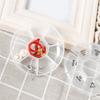 1 PCS Round Portable Pill Box Medicine Planner Small Case  7-Sided Pill Reminder Round Shaped Weekly Pill Organizer