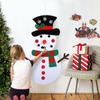 Cartoon DIY Felt Snowman Handmade Wall Hanging Snowman Christmas Snowman Pendant  Children's Toy