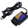 OBD2 USB V1.5، ماسح ضوئي تلقائي ELM 327 V1.5، أداة تشخيص تلقائية تدعم قارئ أكواد جميع بروتوكولات OBD2