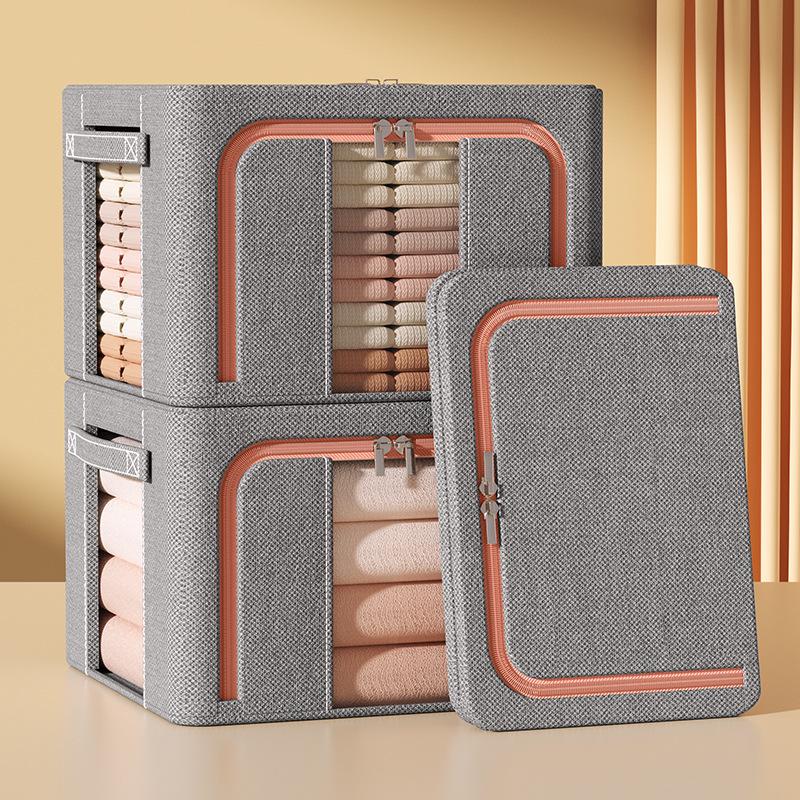 Foldable Oxford Cloth Wardrobe Organizer Basket Box