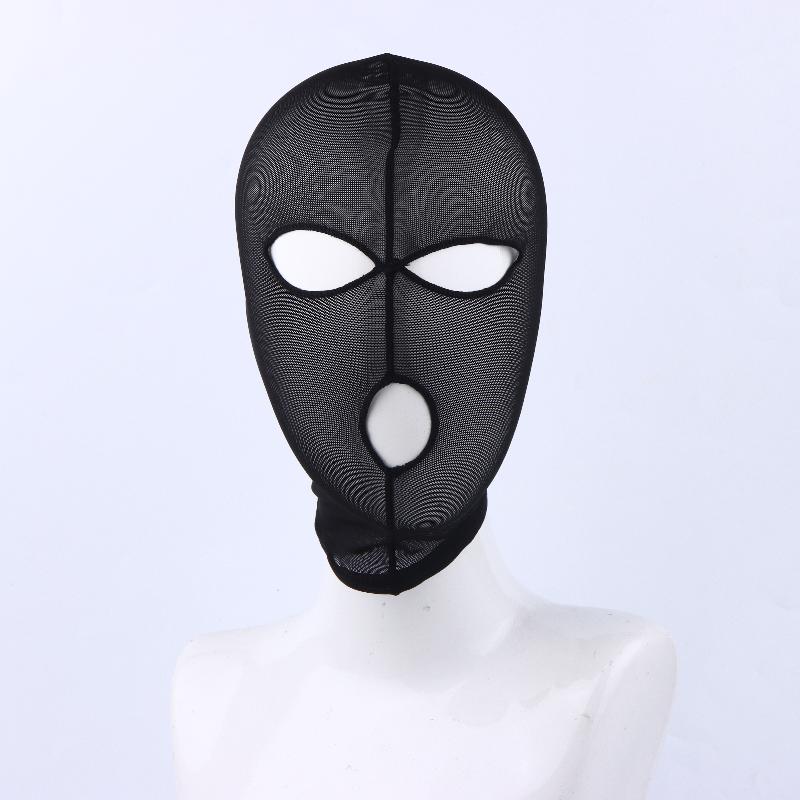 

Black Lace Mask Unisex Sexy Head Mask Elastic Face Cover For Cosplay Party Performance Headgear