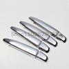 Chrome Carbon Fiber Car Door Handle Cover Sticker Styling Auto Exterior Accessories For Subaru Outback 2010-2014 2013 2012 2011