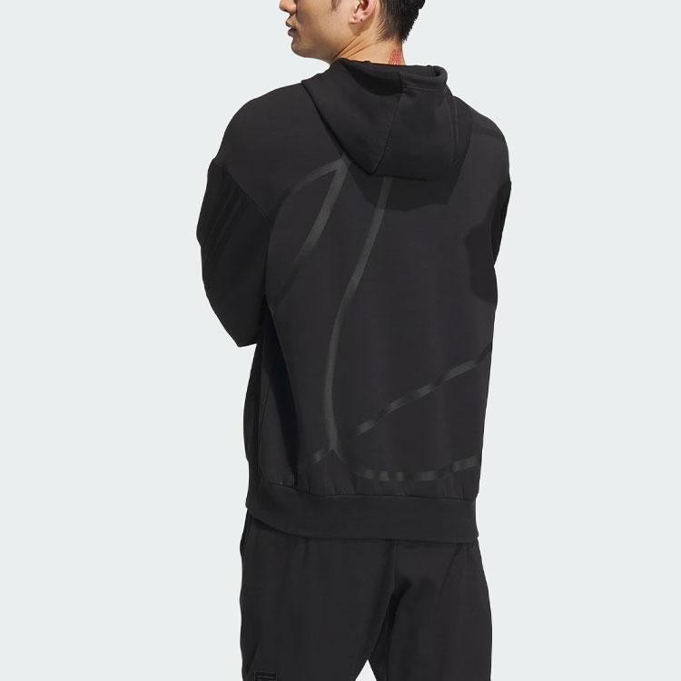 Adidas Future Style Hoodie With Reflective Stripes Unisex Hoodies Black IM9037