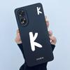 Case For Oppo A18 A38 A58 A78 4G Cover Camera Protection Cute Letter Liquid Silicone Soft Back Covers For Oppo A 38 A 18 Housing