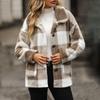 Women's Solid Color Thick Long  Sleeve Fashion Coat Jacket