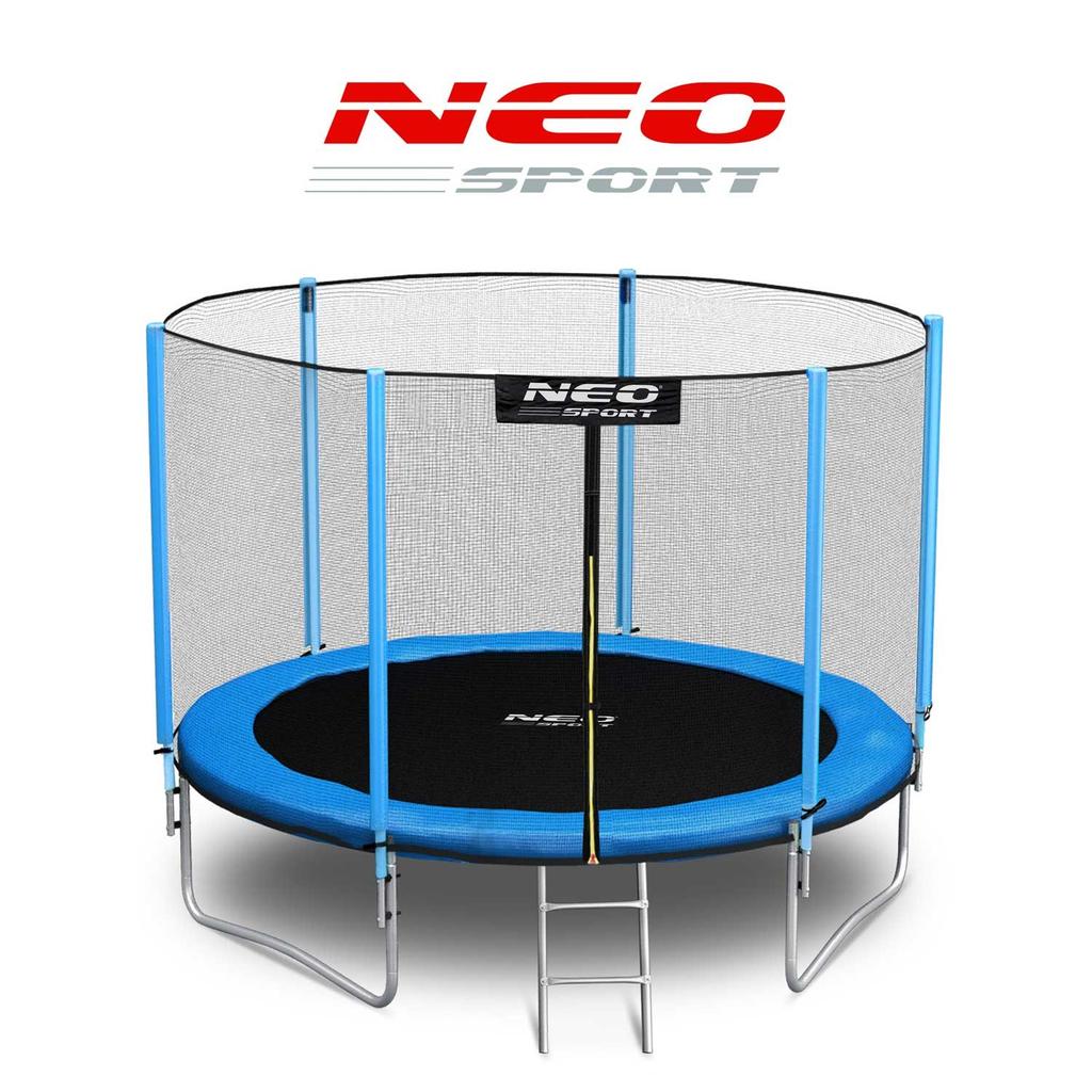 Trampolina Ogrodowa 6Ft/183Cm Z Siatką Zewnętrzną I Drabinką Neo-Sport