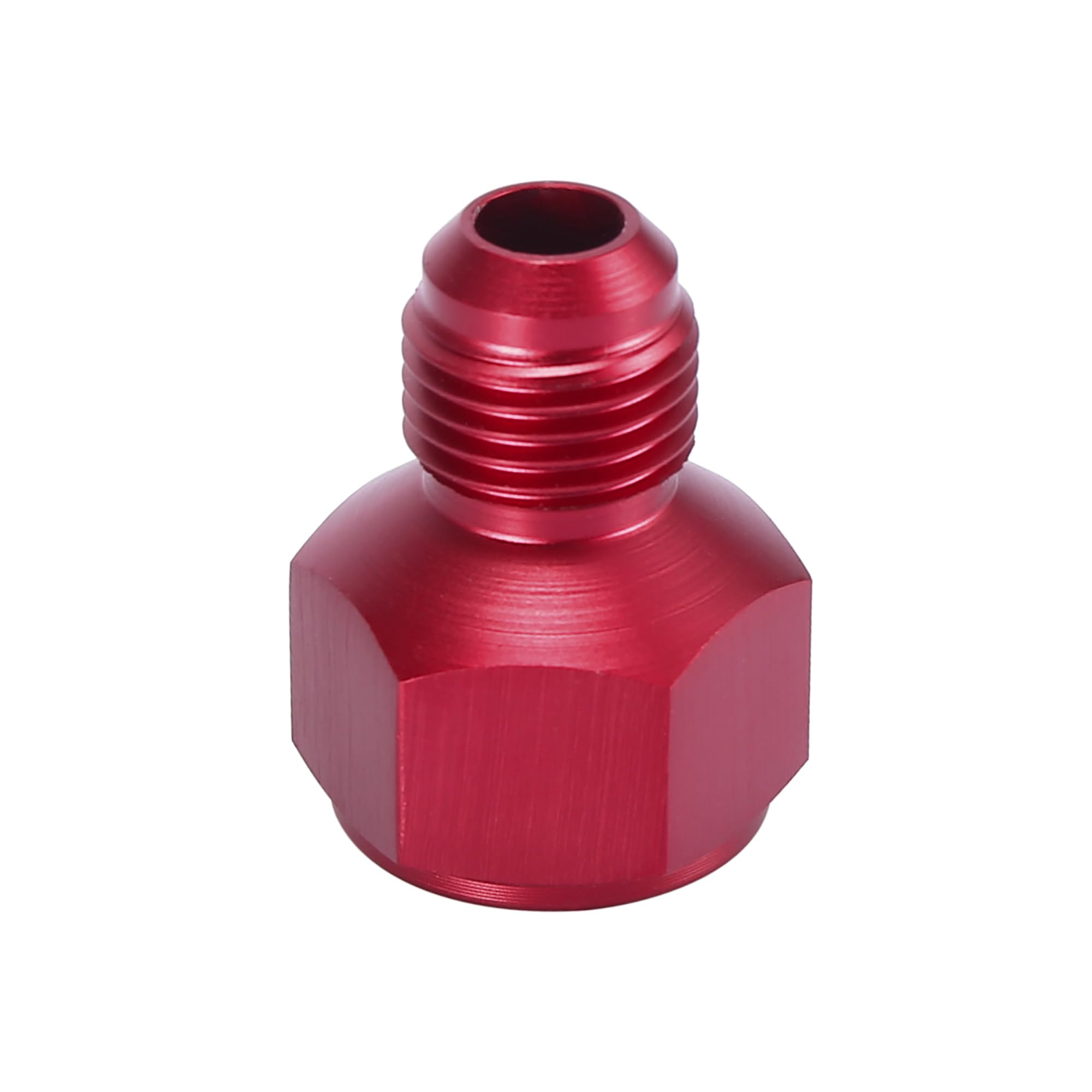 

X AUTOHAUX Cooler Fitting Adapter Fitting Automotive Hose End Connector Aluminum Alloy AN8 Female to AN6 Male Red красный