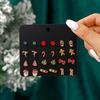 Christmas stud earrings combination new cartoon holiday alloy dripping elk old man bell earrings set
