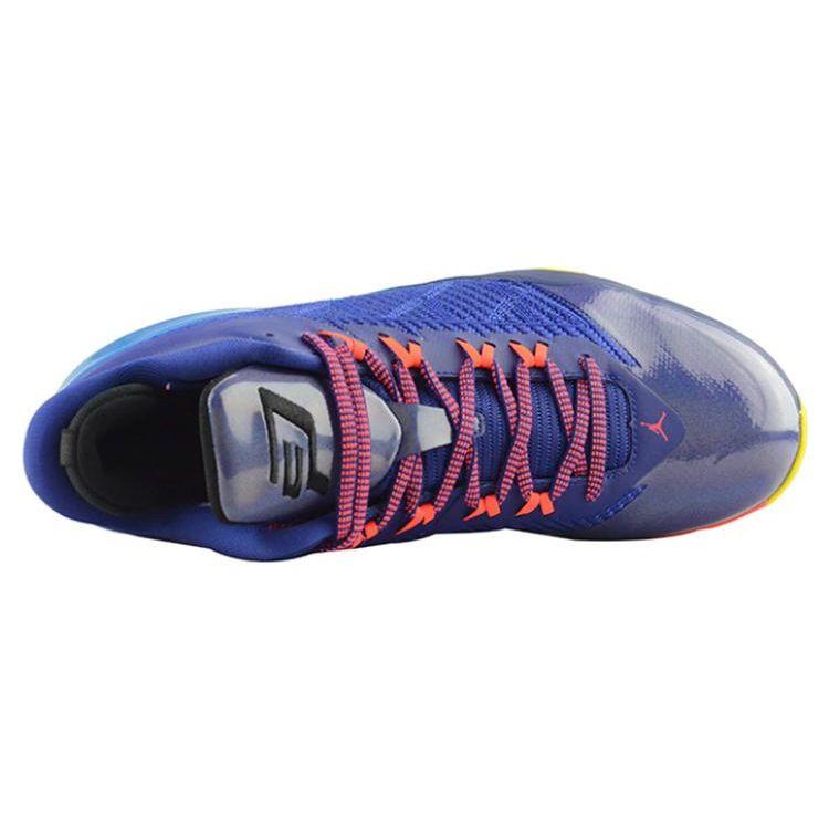 Jordan CP3 8 Round Toe Lace-Up Cushioning Low-Top Basketball Shoes Men sneakers Blue 717099-420