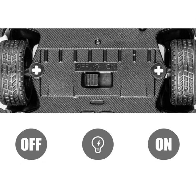 1/24 Koenigsegg Jesko Attack Sportwagenmodell aus Legierung, Druckguss-Metall-Rennwagenmodell, Simulation, Ton und Licht, Kinderspielzeuggeschenk