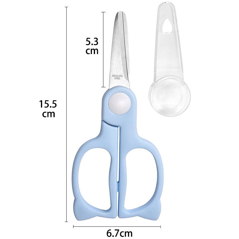 Stainless Steel Baby Food Scissors - Portable Kitchen Tool