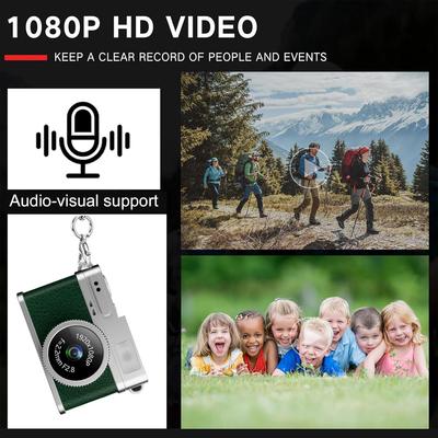 Keychain Camera 1080P Retro Digital Camera Mini Camera Pocket Photocamera Photo Video Recorder with 0.96Inch