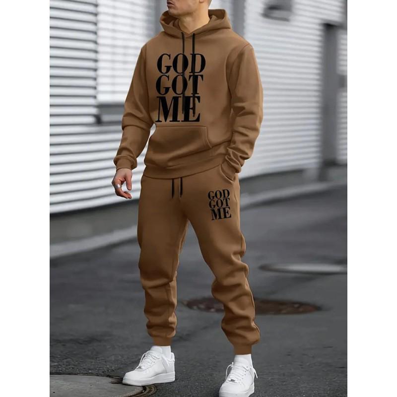 Men's Trendy Casual Hoodie and Sweatpants Set