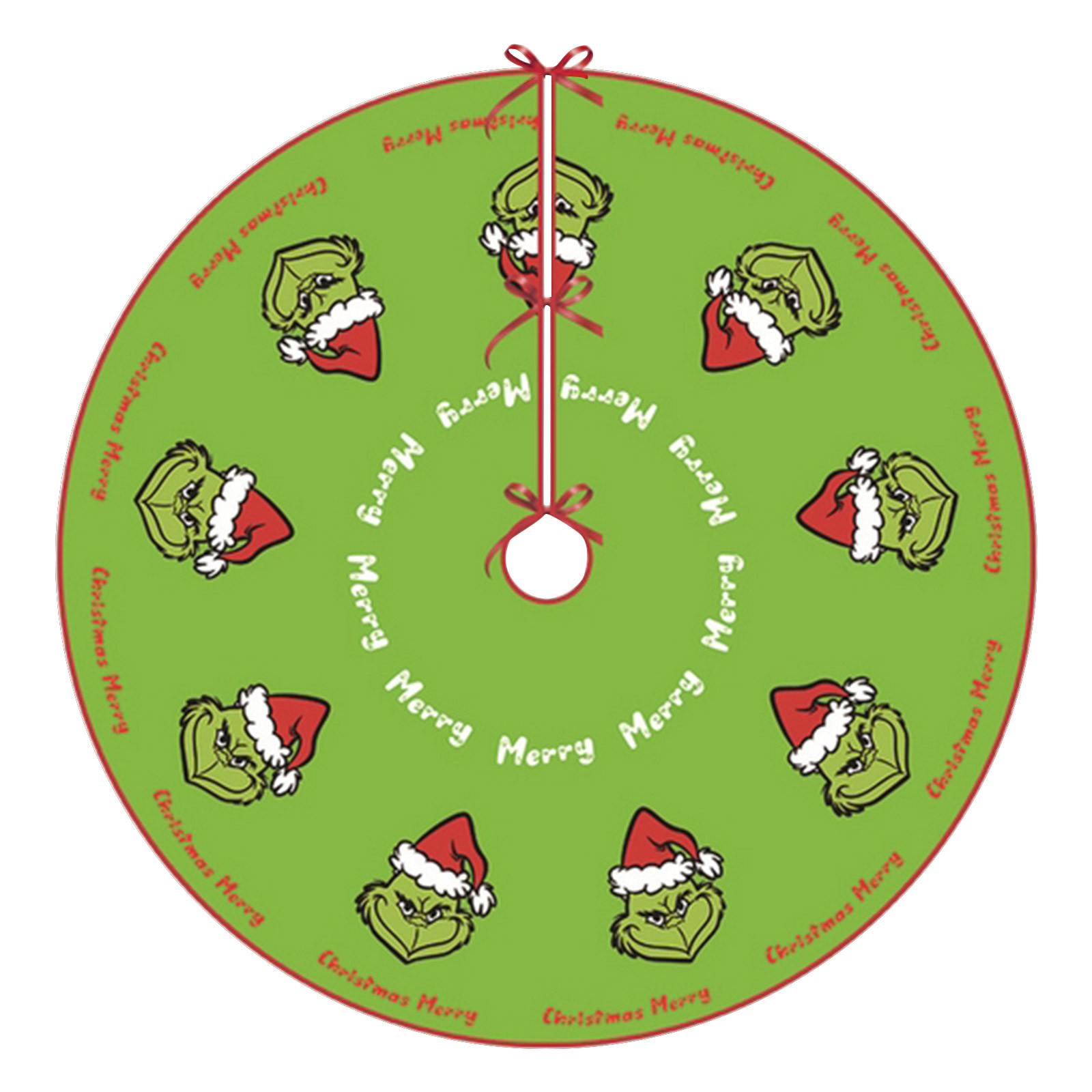 

Украшения для рождественской елки, мягкий коврик для елки Merry Christmas, рождественские украшения для зимних праздников, для вечеринок, для помещений и улицы S армия зеленый