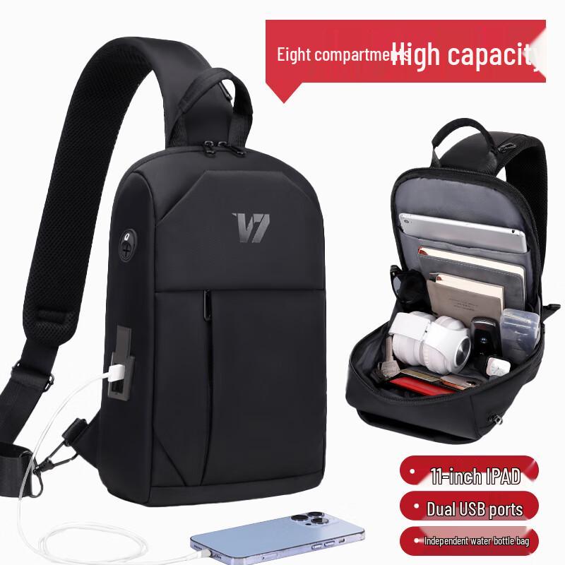 

VICTORIATOURIST Men s Multi-compartment Chest Bag